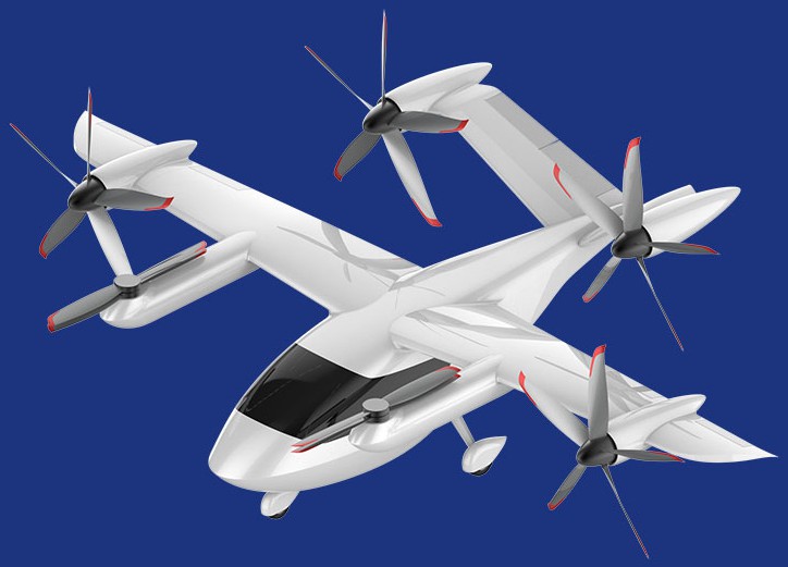 摘要附图摘要1.本外观设计产品的名称电动载人垂直起降飞行器.2.