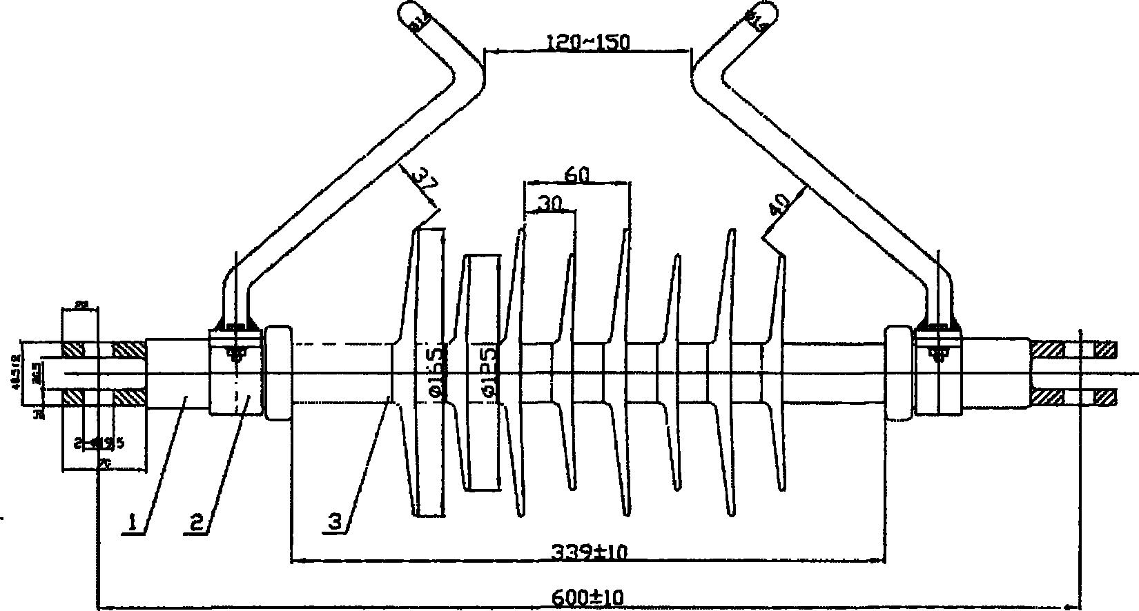 一种棒型耐张地线融冰绝缘子-爱企查