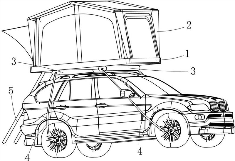 一種充氣式車頂帳篷-愛企查