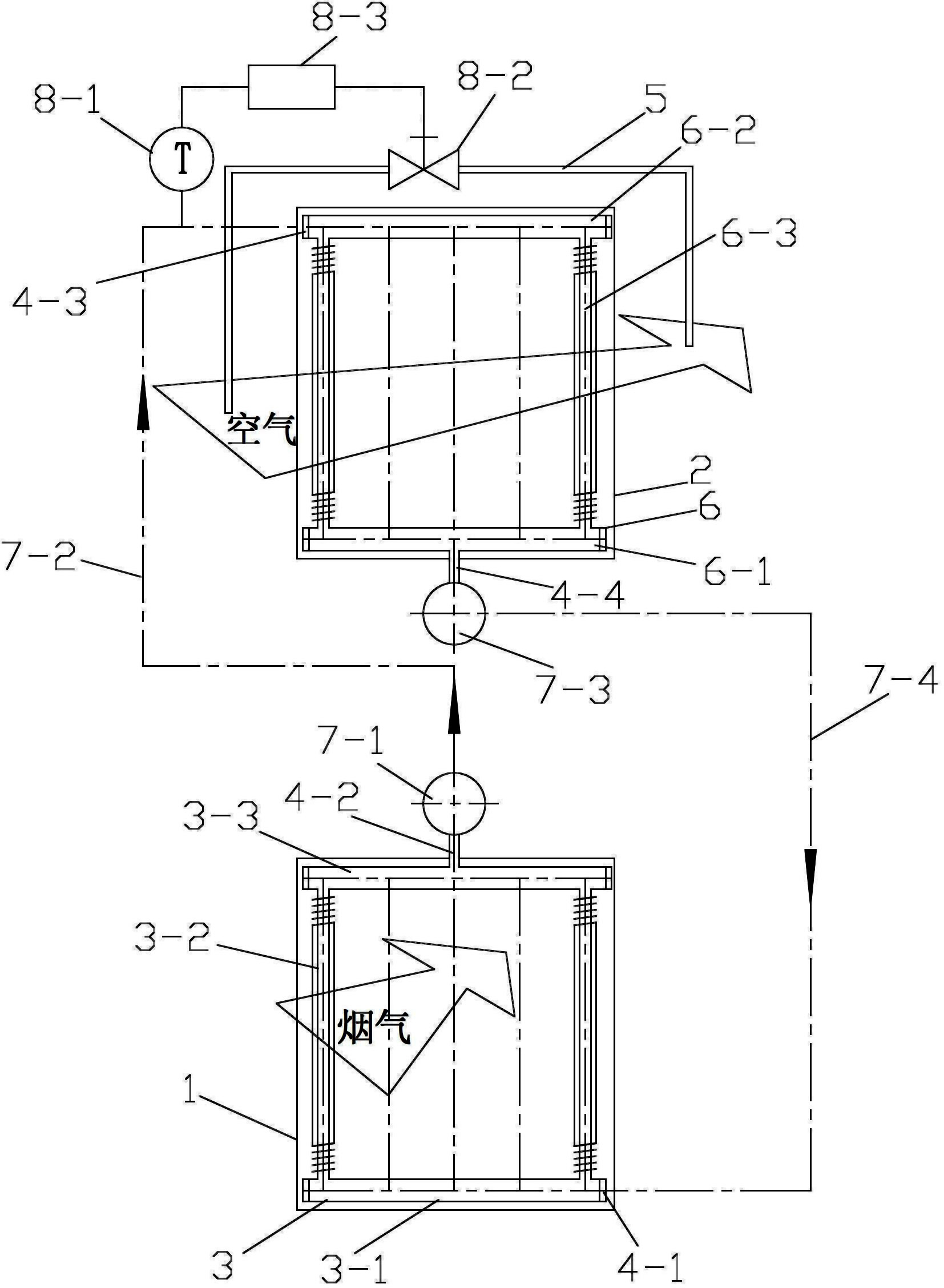 加热炉用抗腐蚀型空气预热器