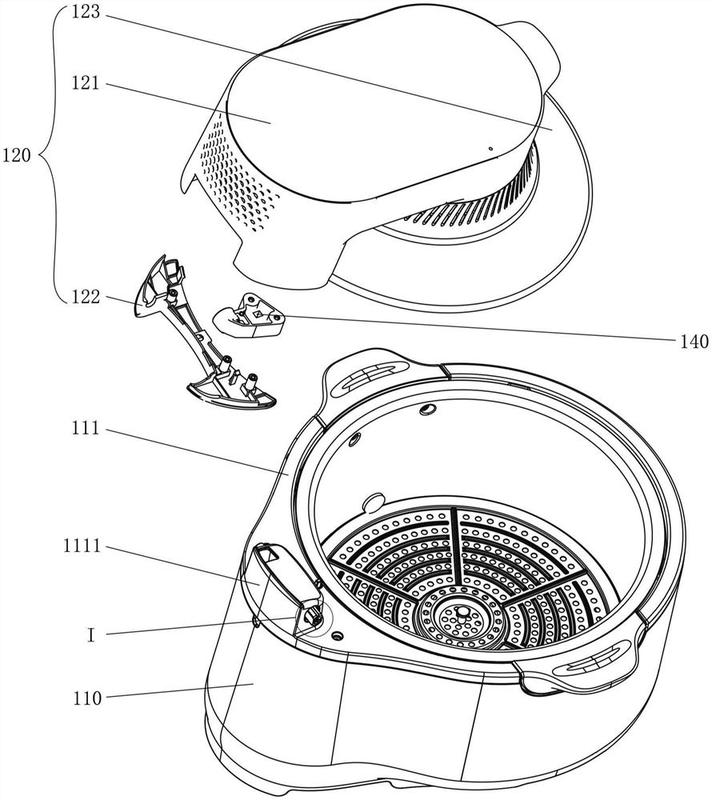 摘要附图摘要本实用新型实施例提供了一种烹饪器具,烹饪器具包括:锅体