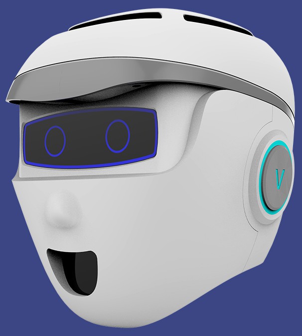 本外观设计产品的名称智能机器人头部.2.