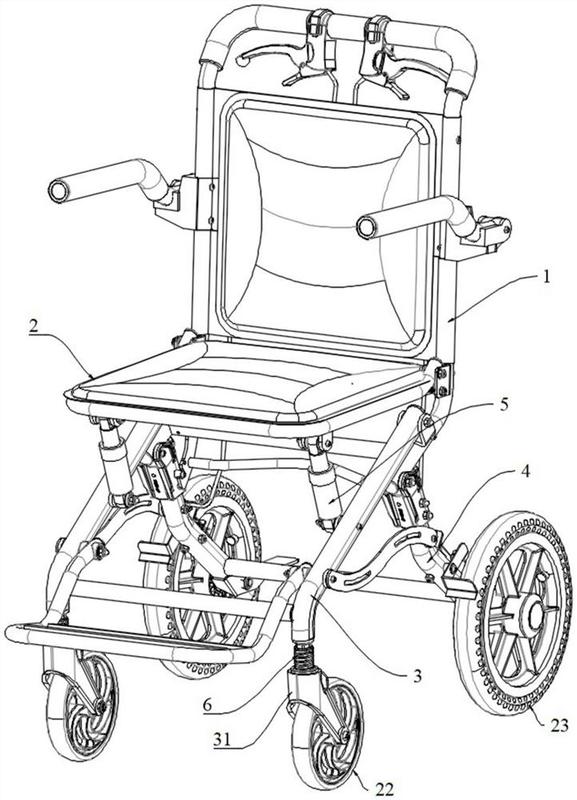 一种具有减震功能的折叠轮椅-爱企查