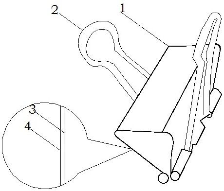 一种耐刮擦长尾夹-爱企查