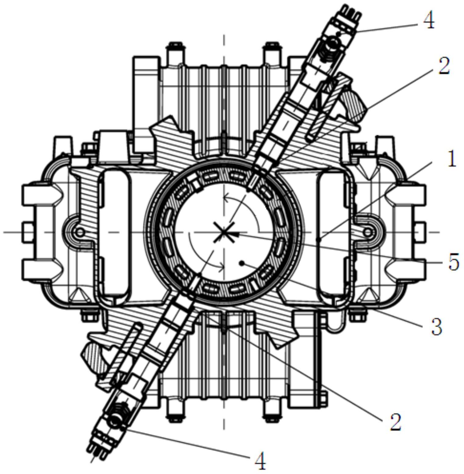 详情专利名称 一种二冲程水平对置活塞,对置气缸发动机的喷油器结构