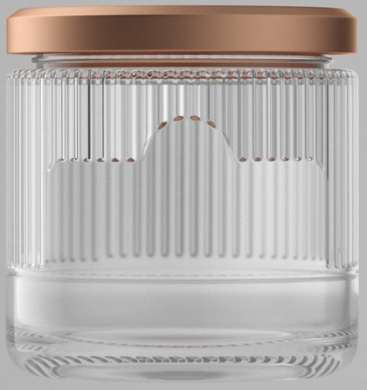 本外观设计产品的名称:玻璃瓶(食宜viii款). 2.