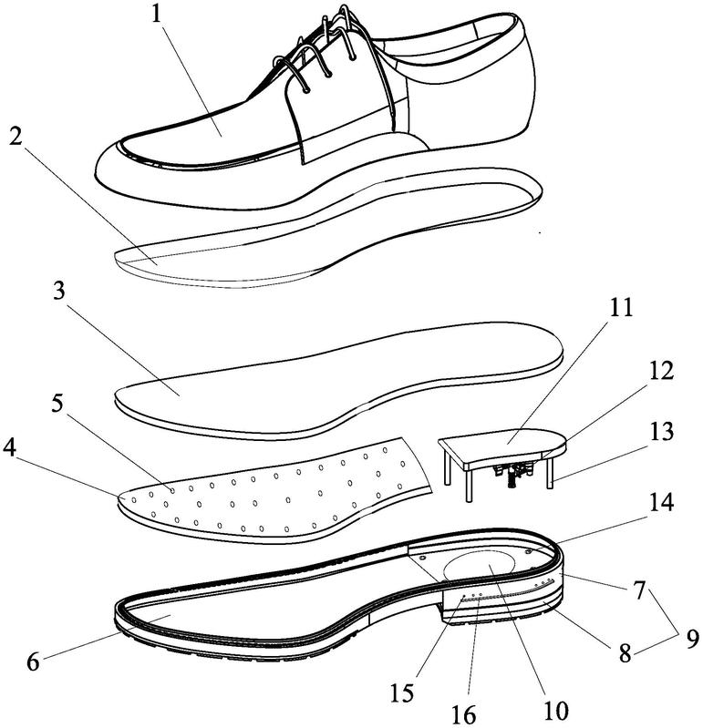 鞋子结构透视图图片