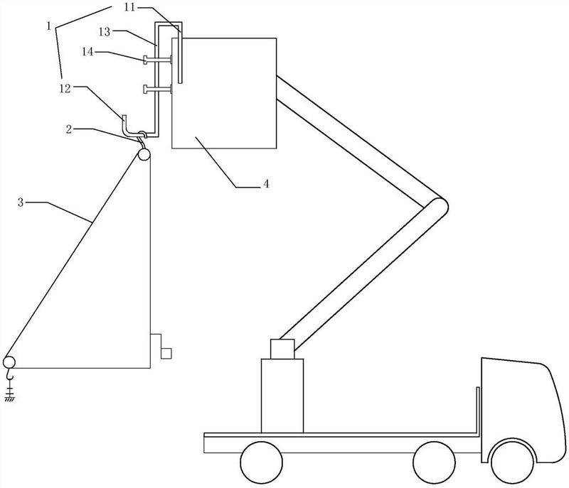 在配电线路绝缘斗臂车带电作业快速提吊辅助材料的装置-爱企查