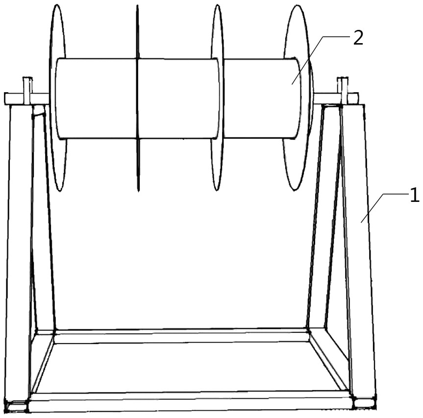 一种简易的电缆放线架-爱企查
