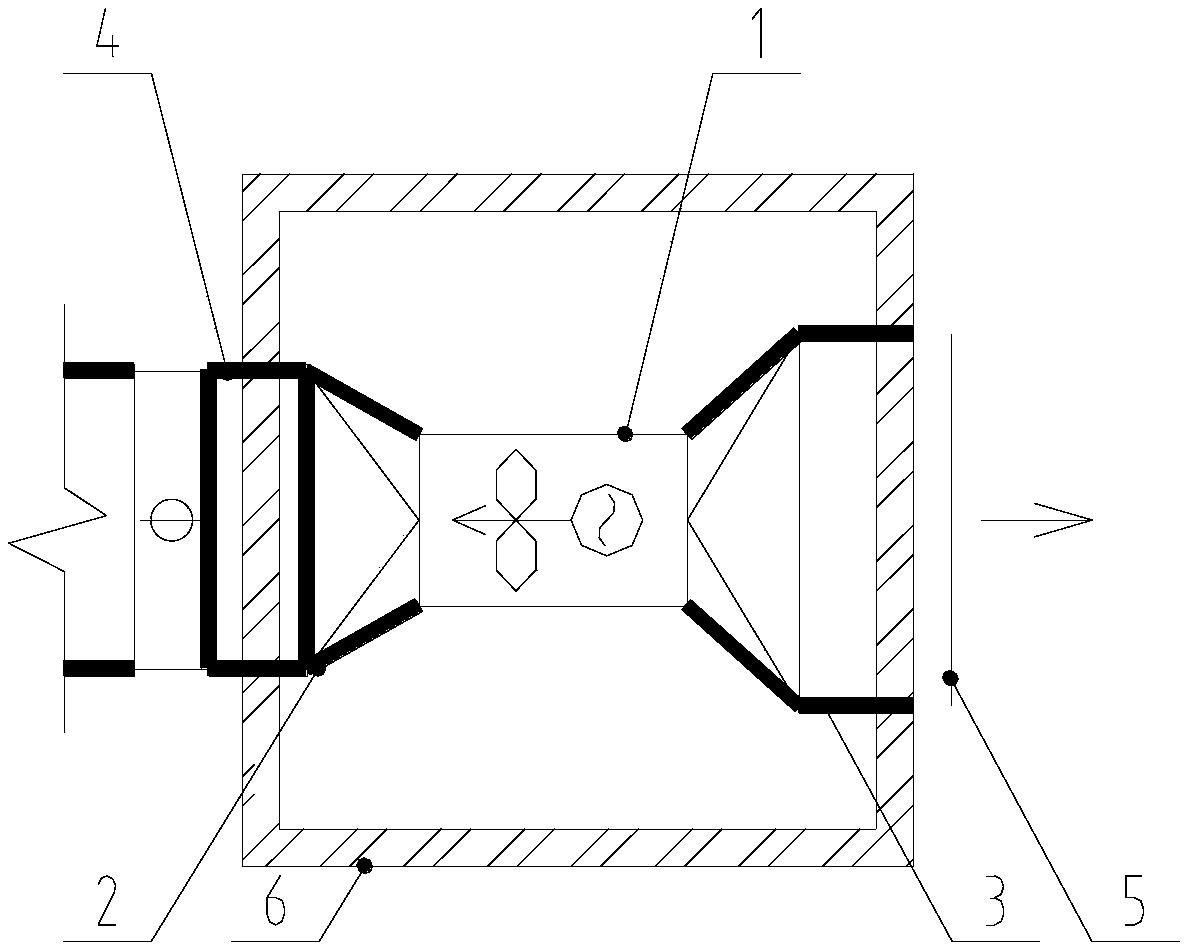 用於建築排煙,設置於建築屋面層,包括排煙機房,排煙風系統和風機基礎