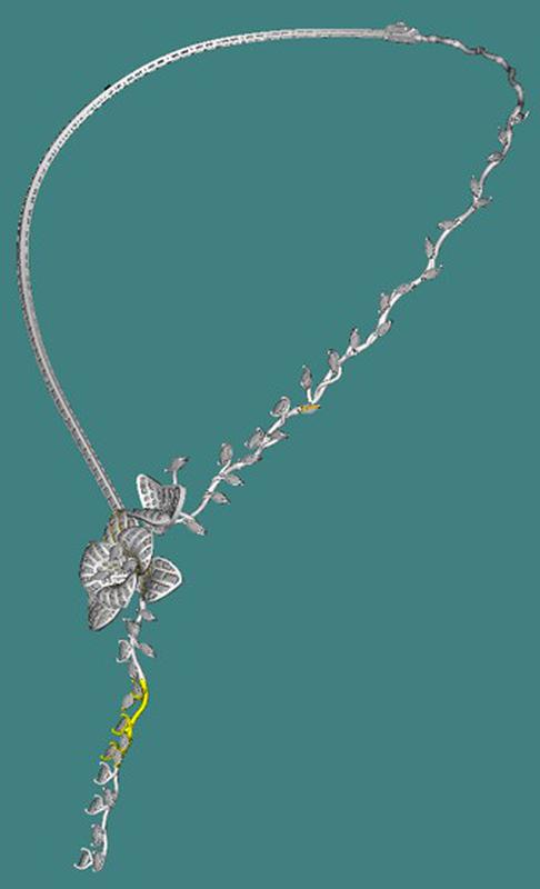 钻石项链(兰花)-爱企查