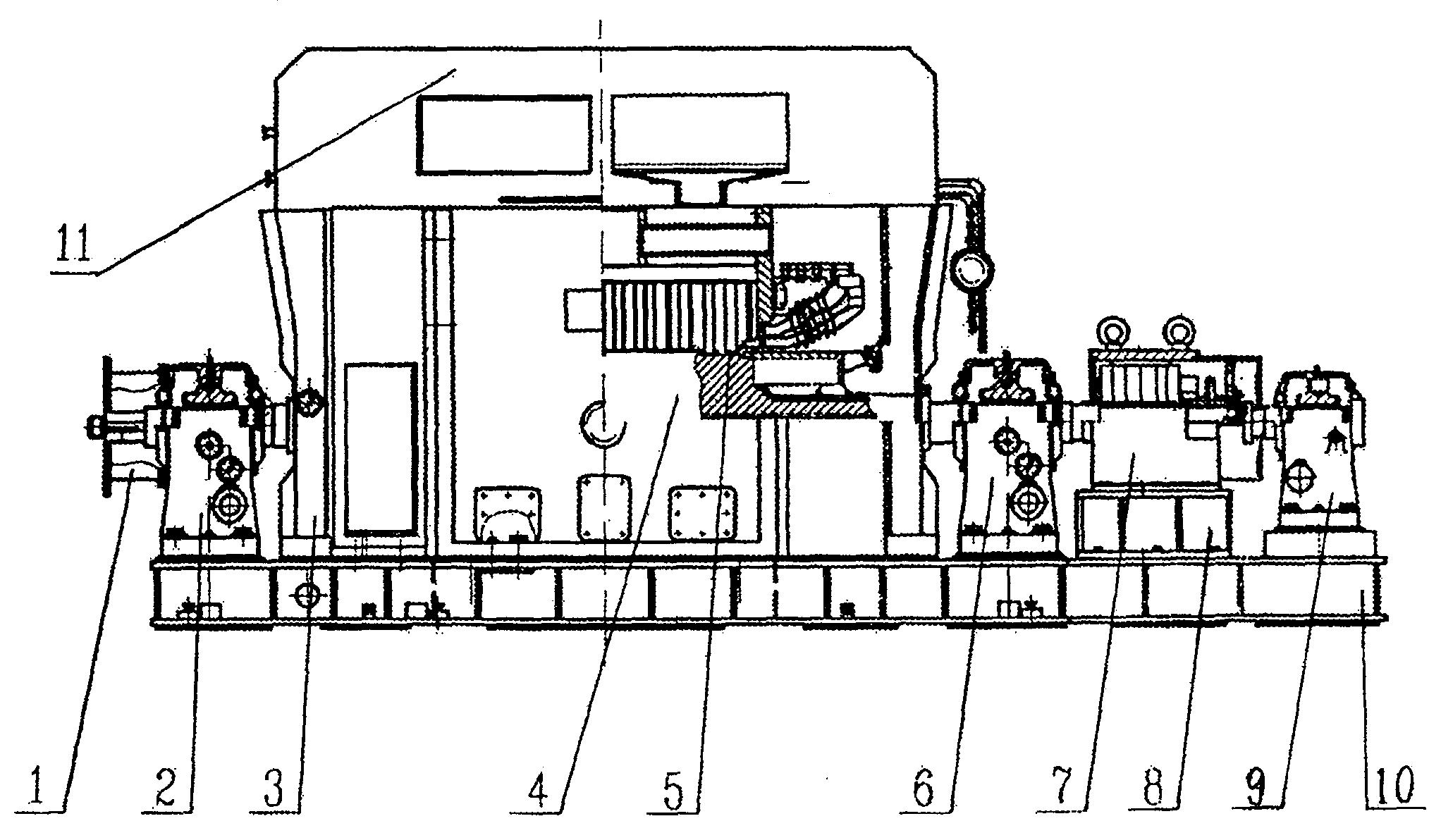 摘要附图摘要本发明公开了燃气轮发电机,它采用整体式箱体结构,发电机