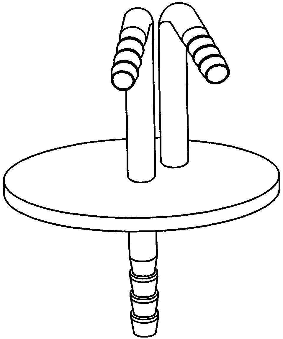 本外观设计产品为补料瓶塞,用于液体分配设备的密闭