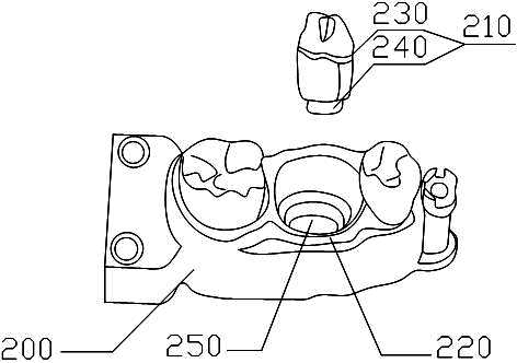 摘要附图摘要本实用新型公开一种分体牙模,其中,其