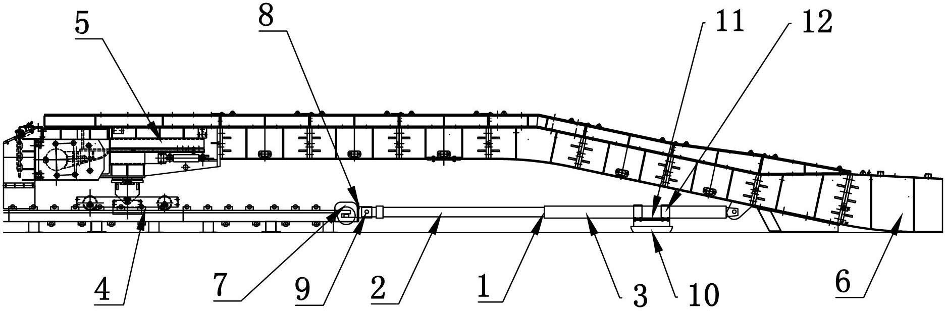 薄煤层综采转载机与输送机联合自移装置