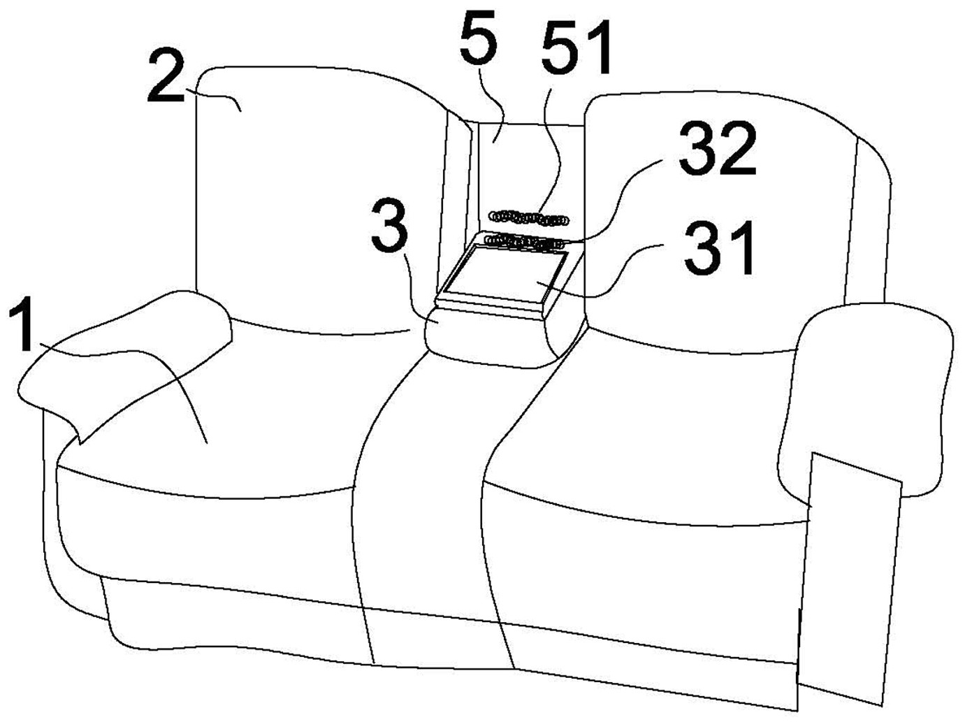 一种靠背和茶几可转换的沙发-爱企查