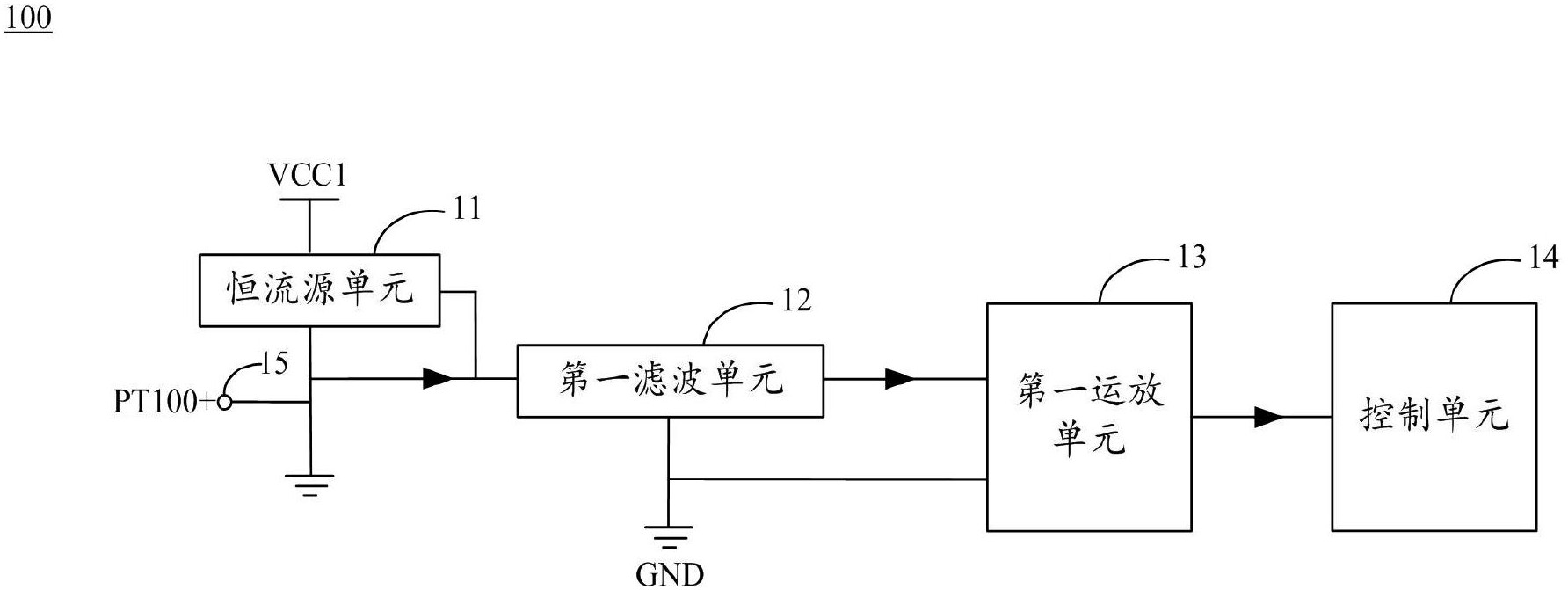 一种pt100温度传感器的检测电路-爱企查