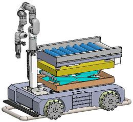 摘要附图摘要1.本外观设计产品的名称:采摘机器人.2.