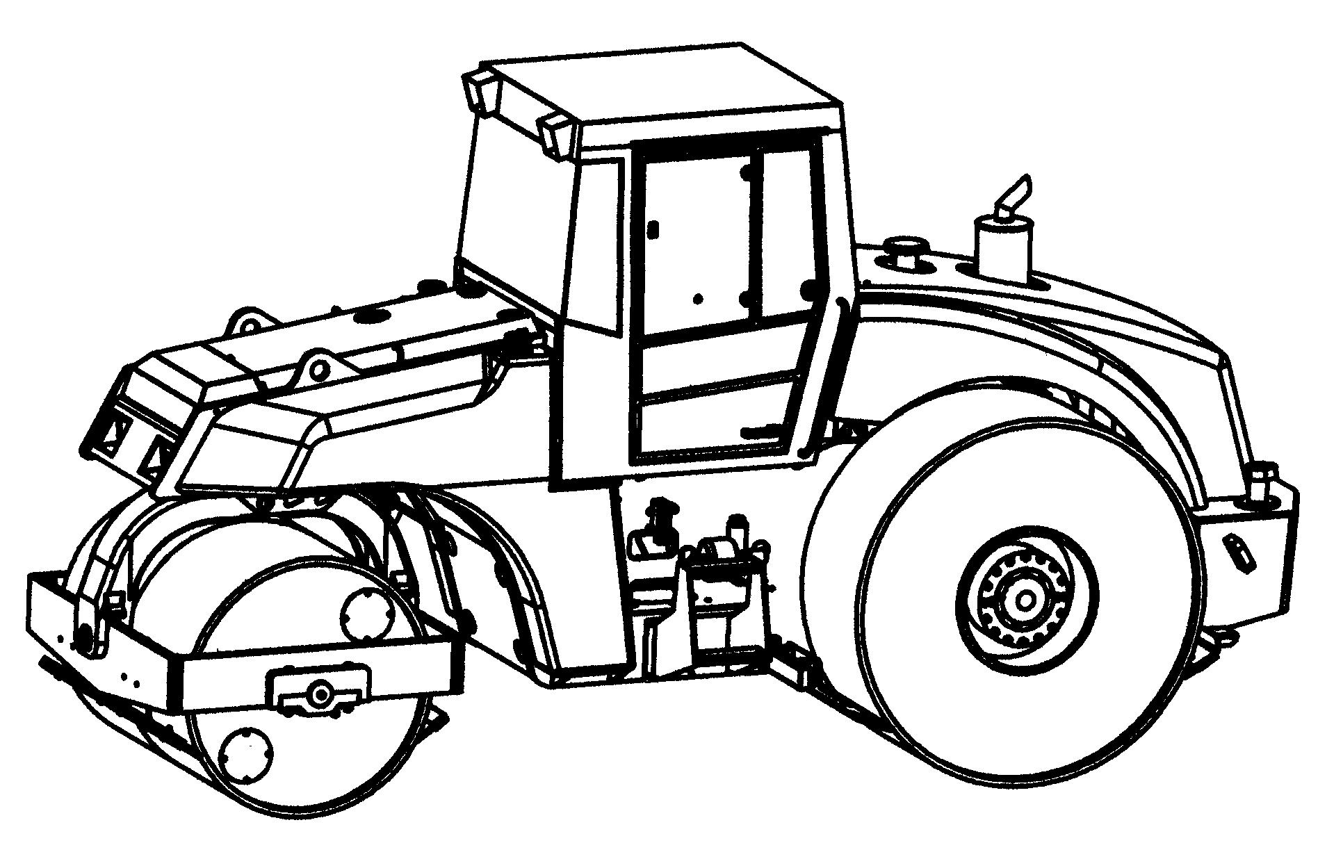 整体式静碾三轮压路机