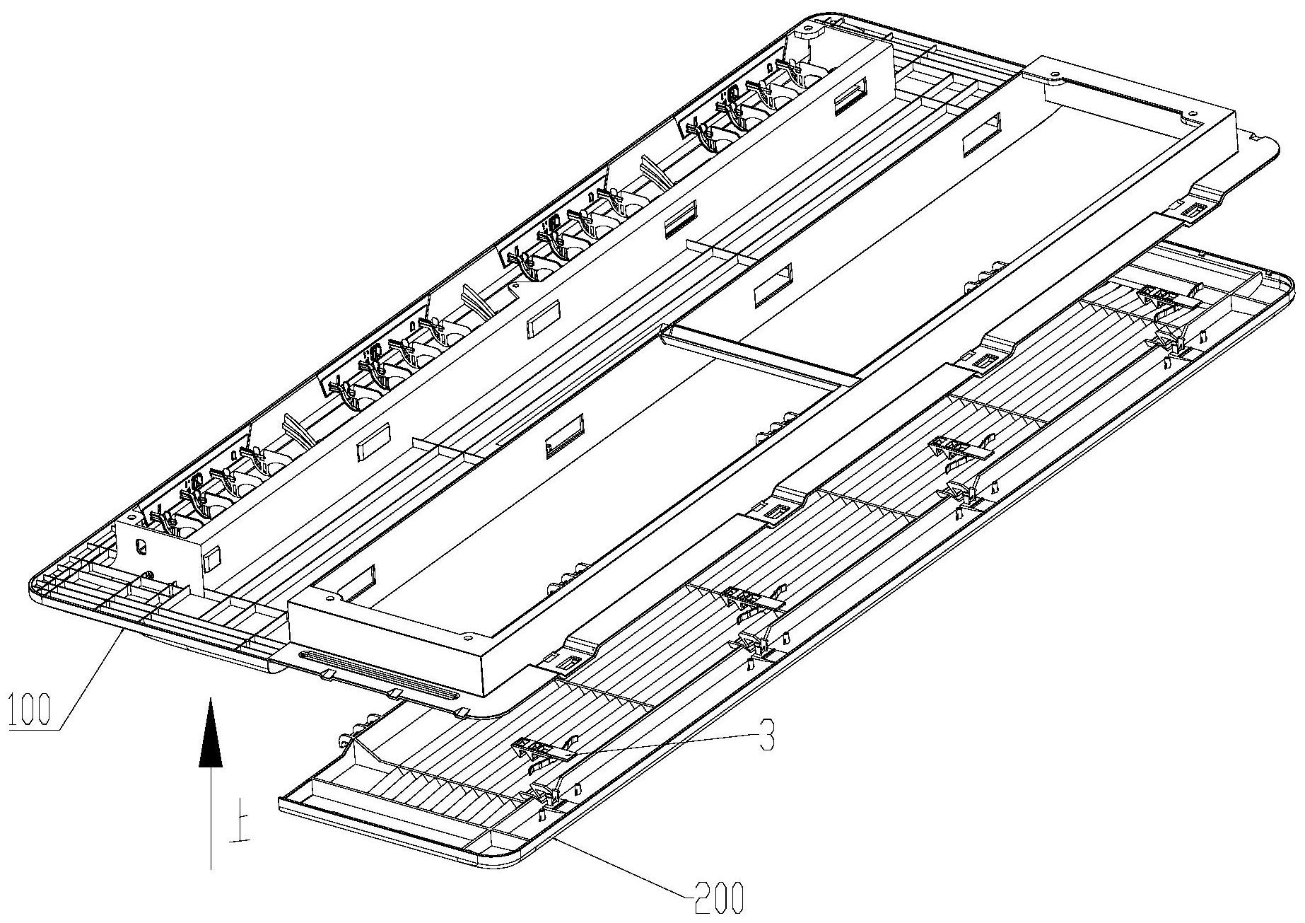 一种卡扣,滑动锁紧组件,面板装置及空调器-爱企查