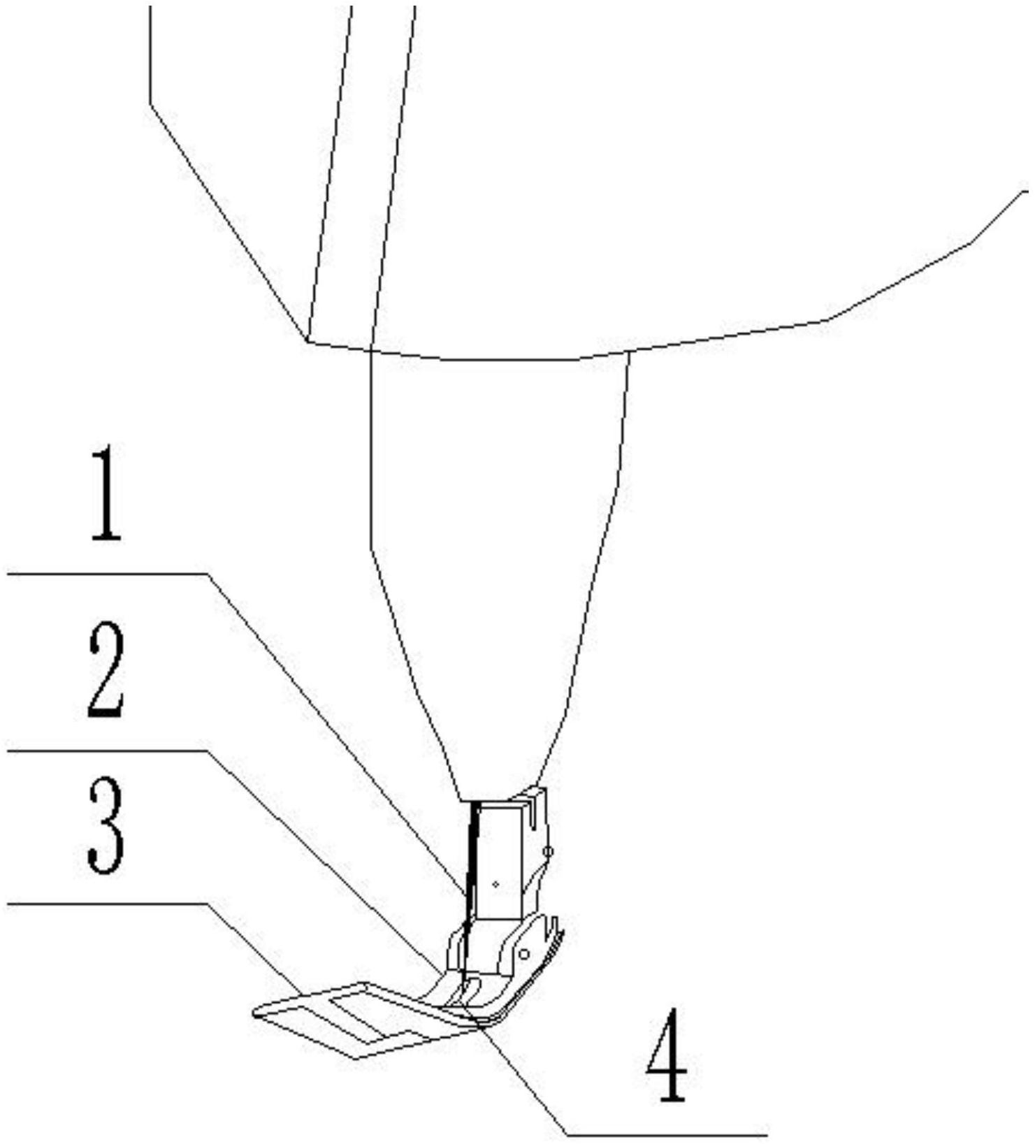 了一种暗门襟简便定位装置,包括通过固定座固定在工作台上的定位拉筒