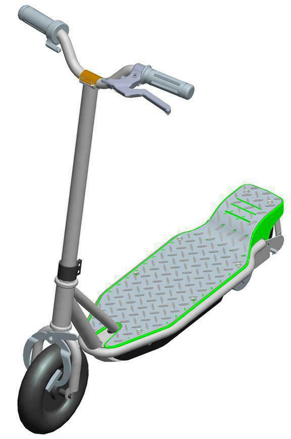 摘要附图摘要1.本申请的外观设计产品为滑板车(3);2.