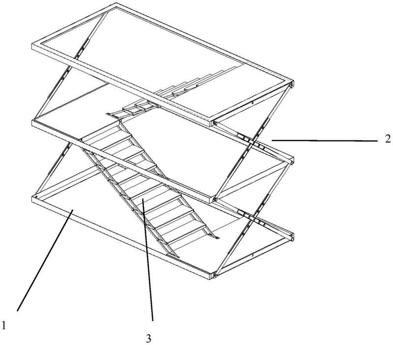 一种深基坑用折叠式笼梯-爱企查