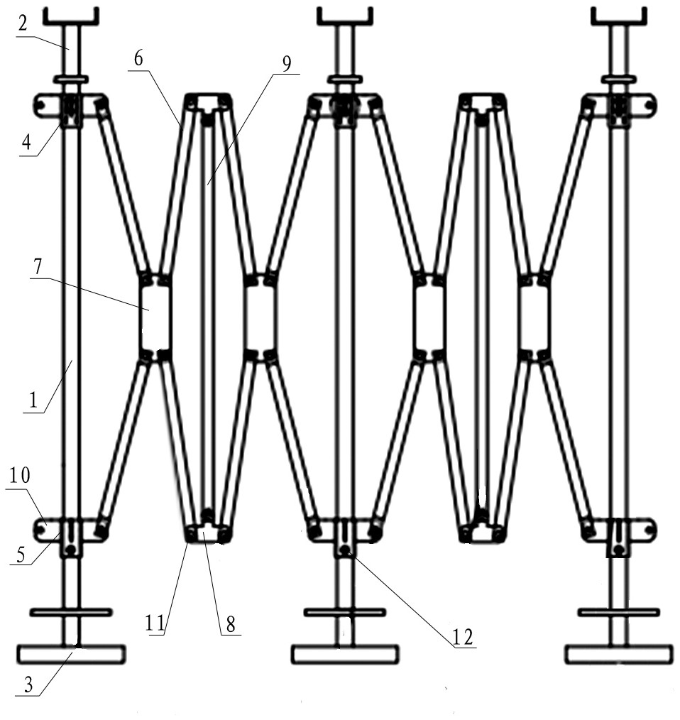 折叠式混凝土模板支撑架-爱企查
