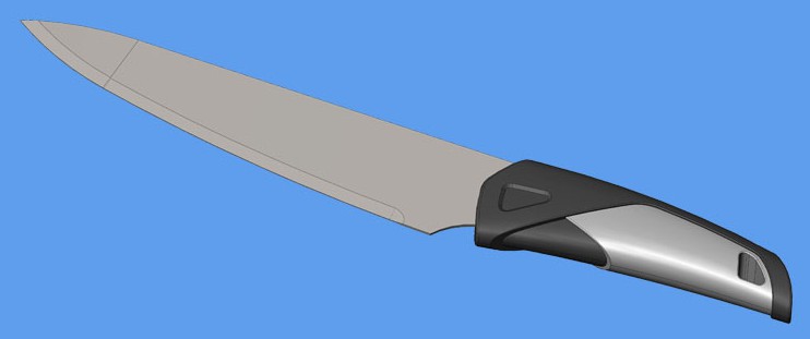 摘要附图摘要1.本外观设计产品的名称:直刀(27).2.