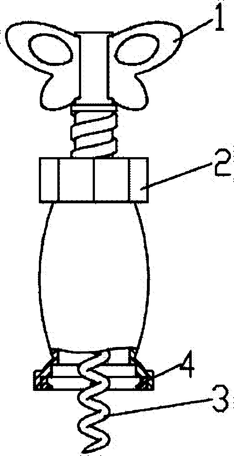 摘要附图摘要本实用新型涉及开启带有软木塞酒瓶的设备领域,特别是