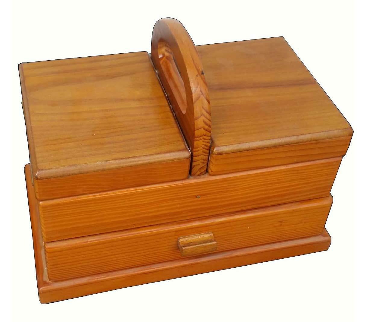 摘要附图摘要1.本外观设计产品名称:手提木盒(二).2.