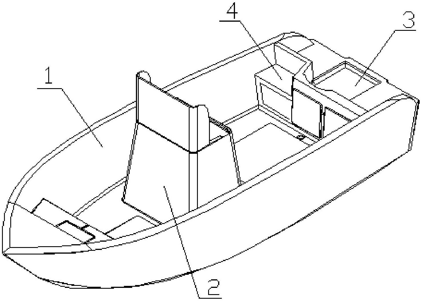 具有冷冻功能的玻璃钢游艇