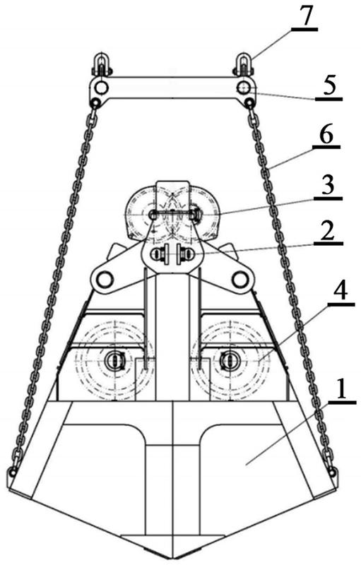 一种低重心防侧倒剪式抓斗-爱企查