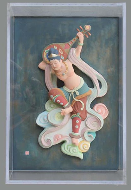 工艺品(水晶框高浮雕敦煌飞天)-爱企查