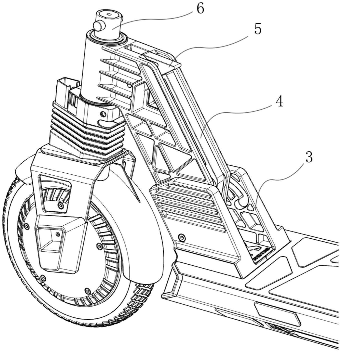 一种电动滑板车的折叠机构-爱企查