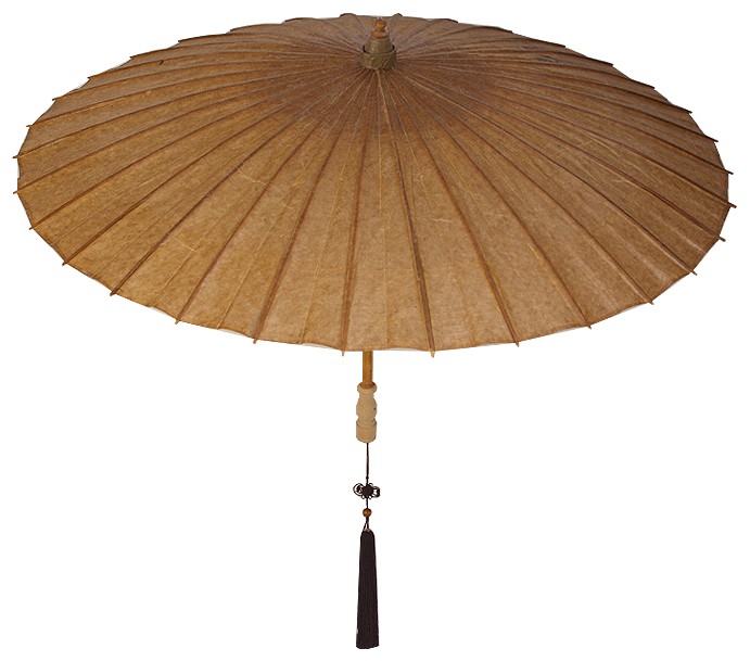 摘要附图摘要1.本外观设计产品的名称:油纸伞(二).2.