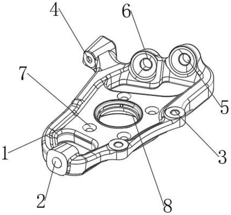 一种扁平结构的双叉臂前转向节-爱企查