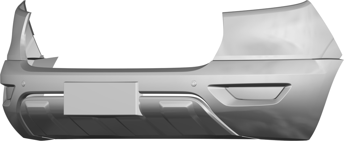 摘要附图摘要1.本外观设计产品的名称:汽车前保险杠.2.