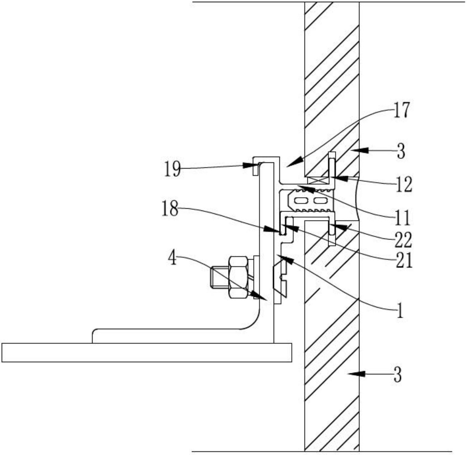 一种通槽式瓷板的干挂组件-爱企查