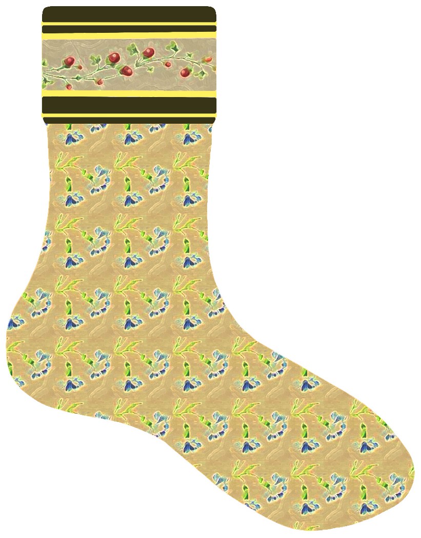 本外观设计产品的名称:袜子(小红果).2.