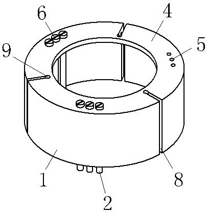 包括弹性夹圈(1)和节圆芯棒(2);节圆芯棒(2)一端设有螺纹孔(3);弹性