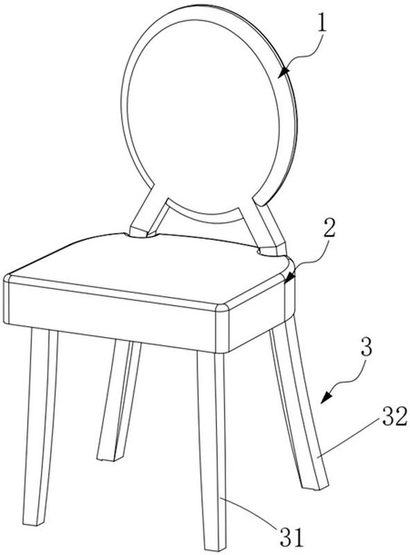 摘要附图摘要本实用新型涉及家具制造技术领域,具体为一种实木座椅
