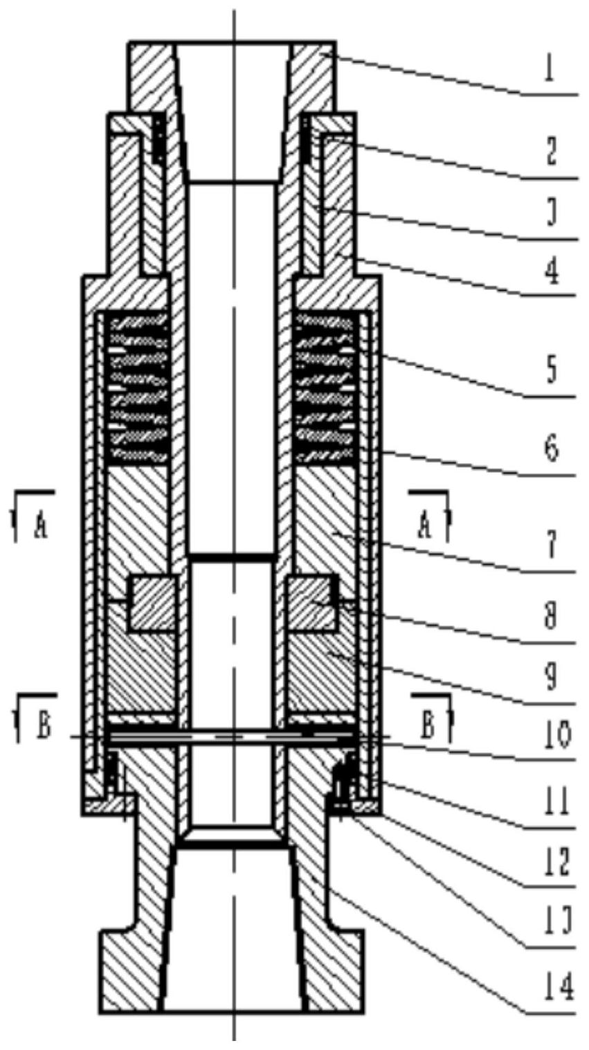 内套筒与冲击器外壳通过榫卯结构固连;冲锤与内套筒间隙配合,冲锤上端