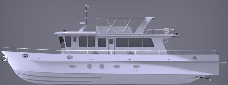 本外观设计产品的名称:休闲渔船(23.98米). 2.