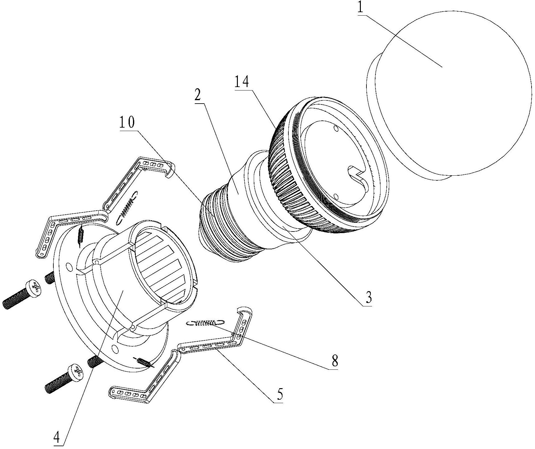 一种快速拆装的led灯头组件-爱企查
