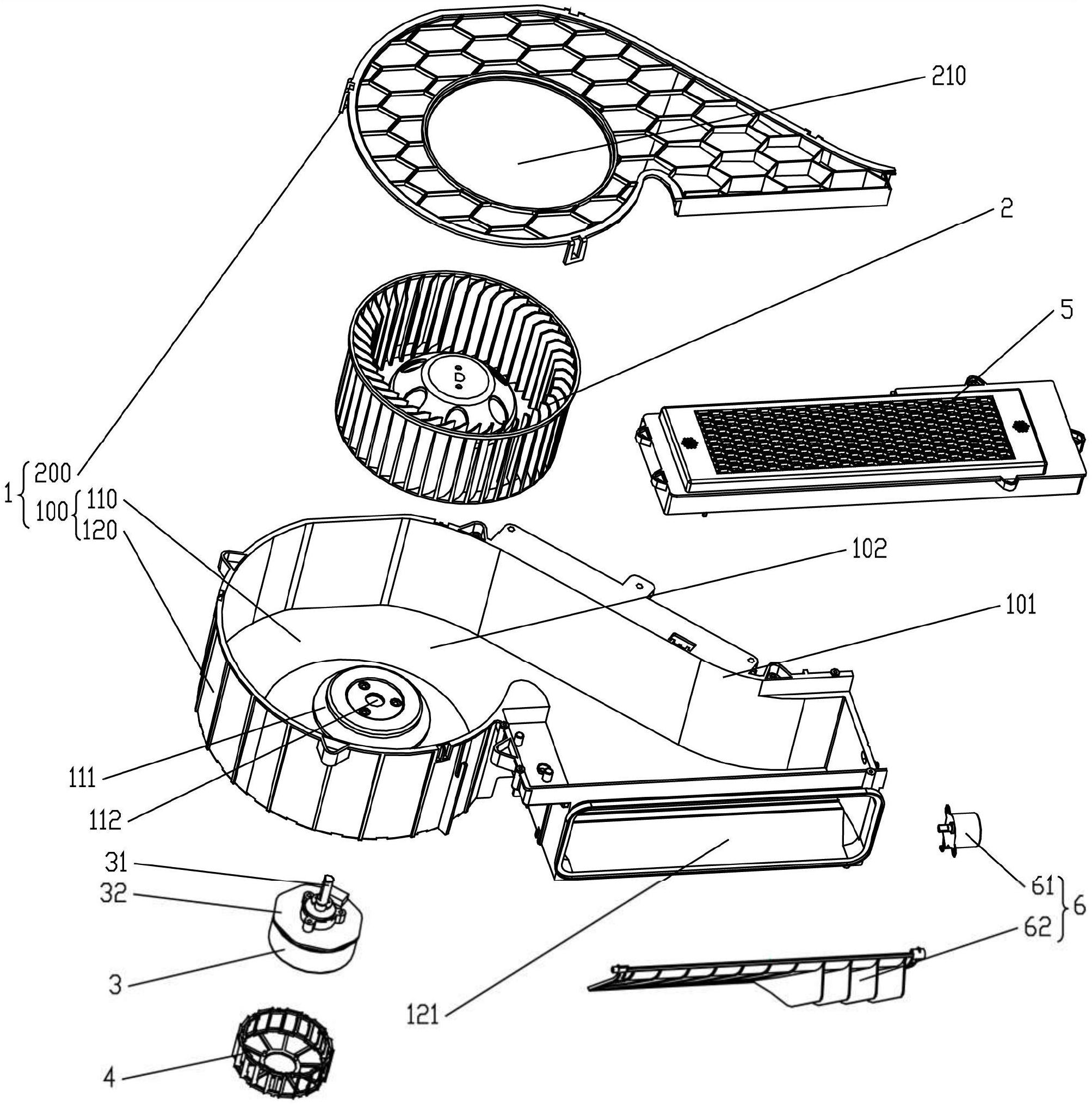 一种吹风结构及浴霸