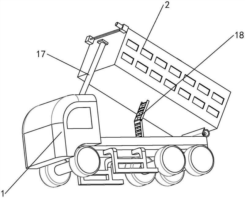 一种重型建筑装修垃圾自卸车