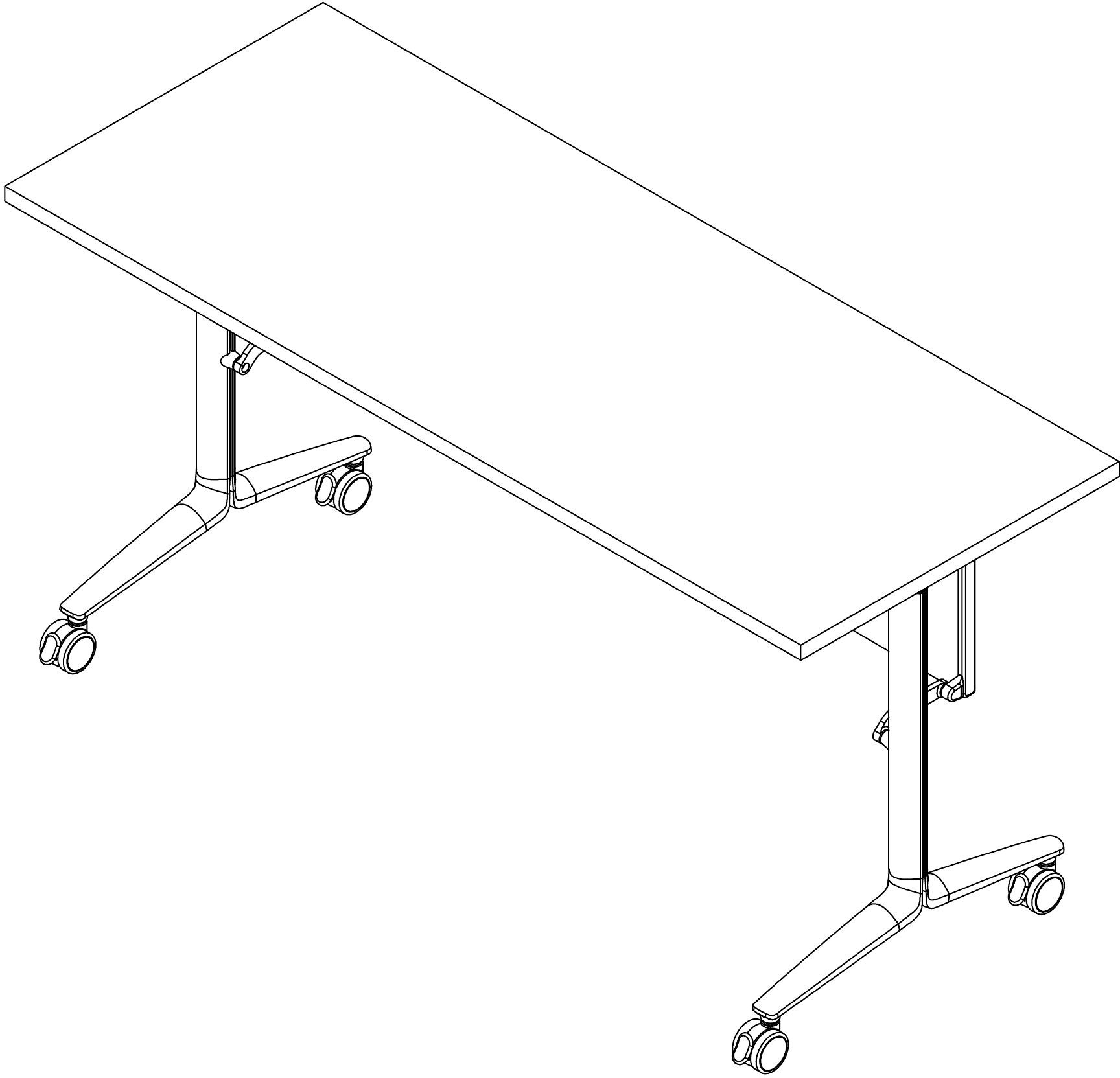 本外观设计产品的名称:折叠桌.2.