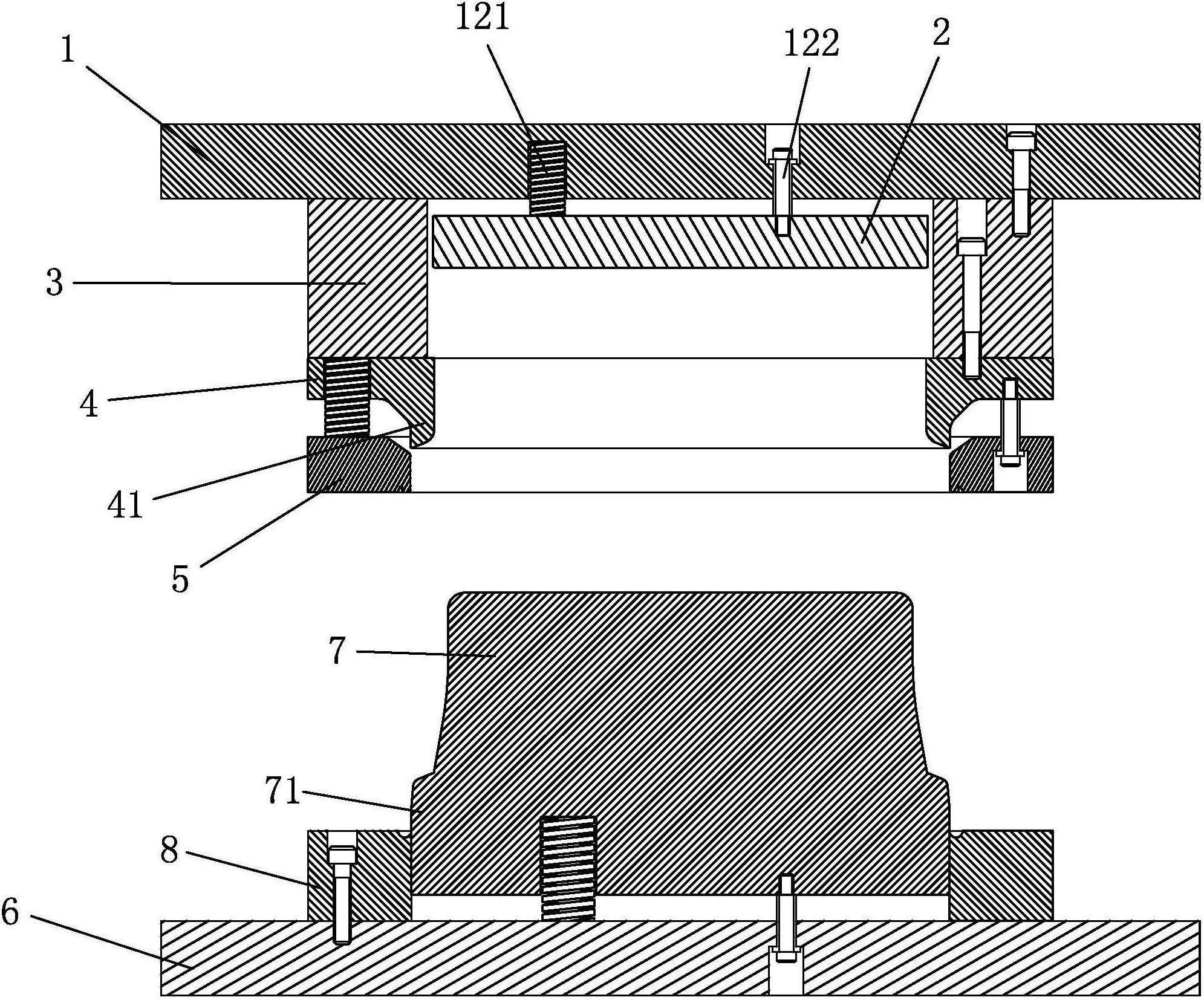 一种电饭煲外锅口部的卷圆模具-爱企查