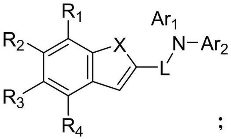 芳胺类化合物的结构通式如化学式1所示:本发明中的芳胺类化合物作为新